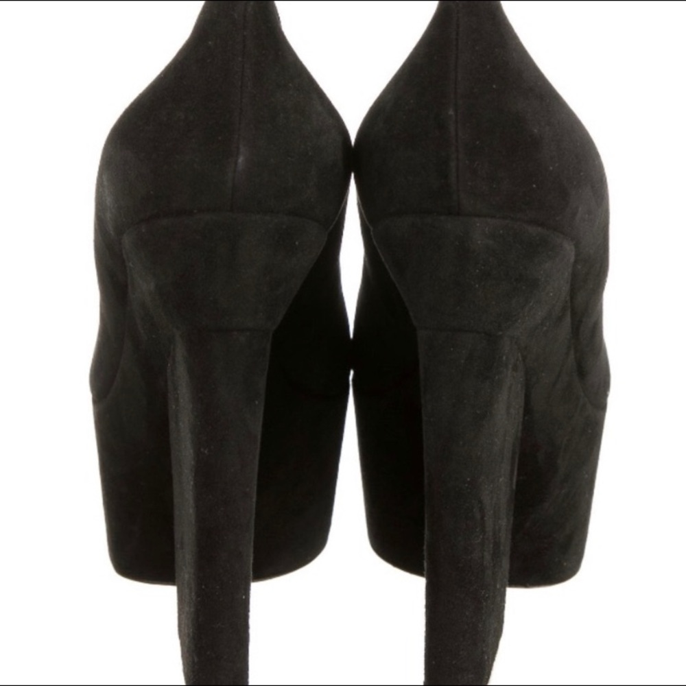 Celine suede platform pumps, NWB sz 10 - Picture 6 of 8